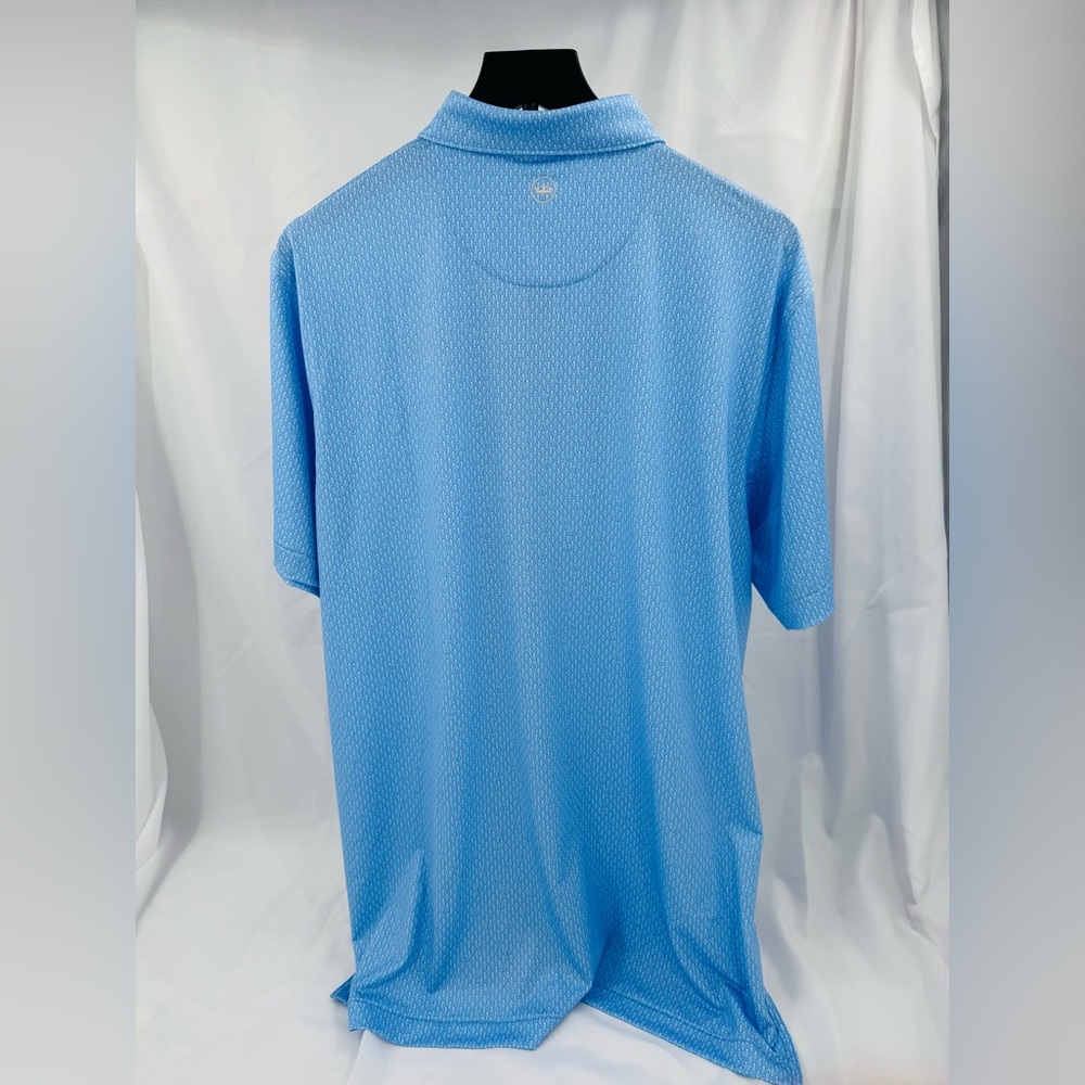 Powder Blue Peter Millar Ole Miss "Shake Things Up" Polo XL - NWT & Sealed - Picture 4 of 6